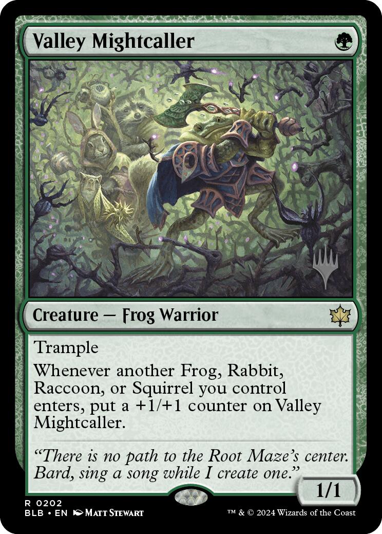 Valley Mightcaller (Promo Pack) [Bloomburrow Promos] | Magic Magpie