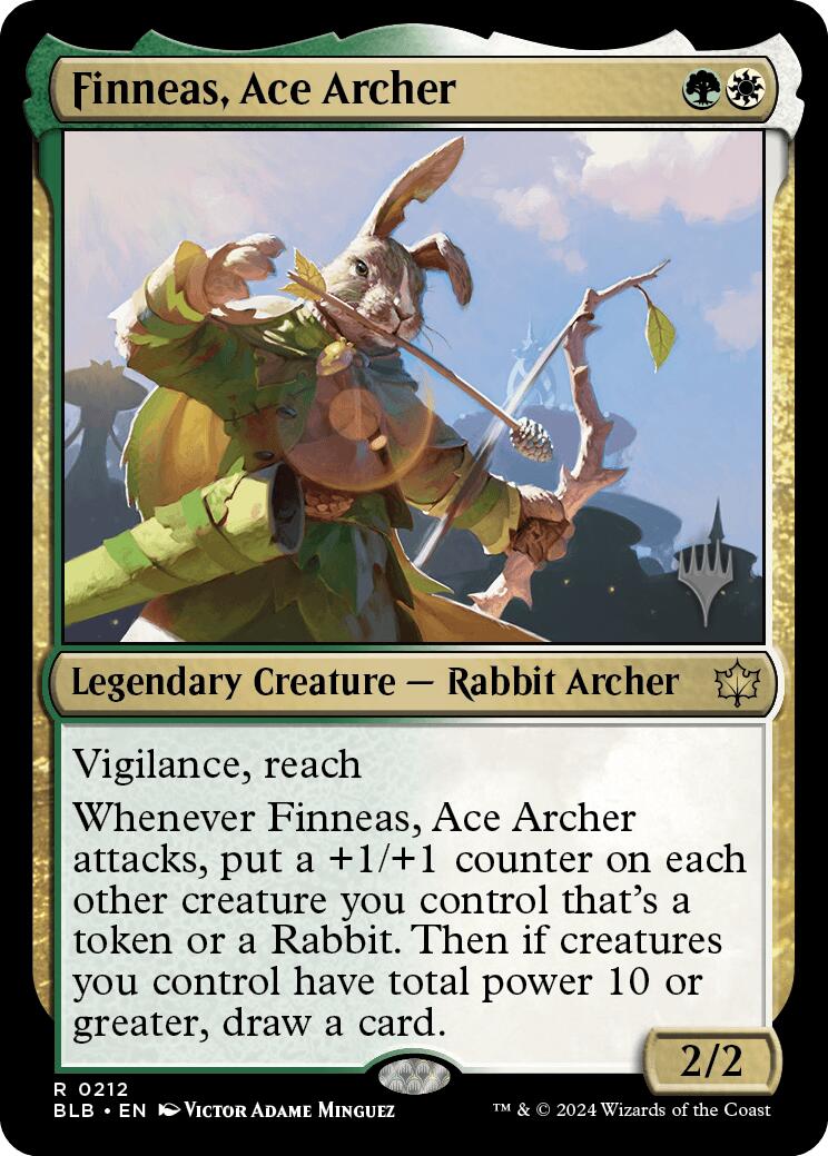 Finneas, Ace Archer (Promo Pack) [Bloomburrow Promos] | Magic Magpie