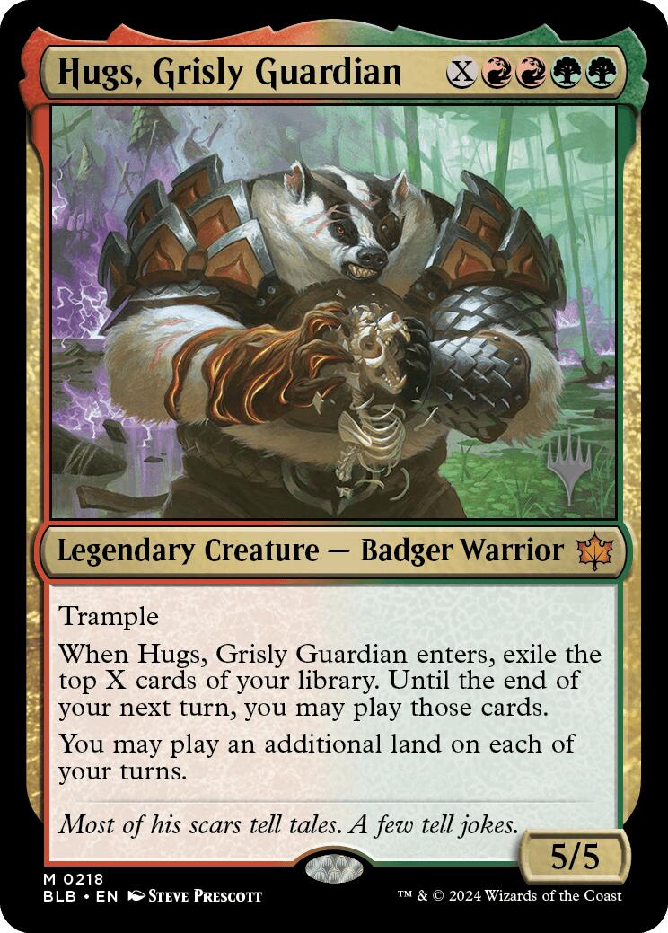 Hugs, Grisly Guardian (Promo Pack) [Bloomburrow Promos] | Magic Magpie