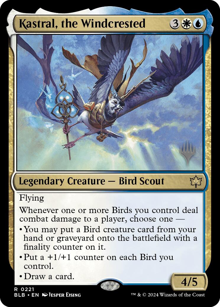 Kastral, the Windcrested (Promo Pack) [Bloomburrow Promos] | Magic Magpie