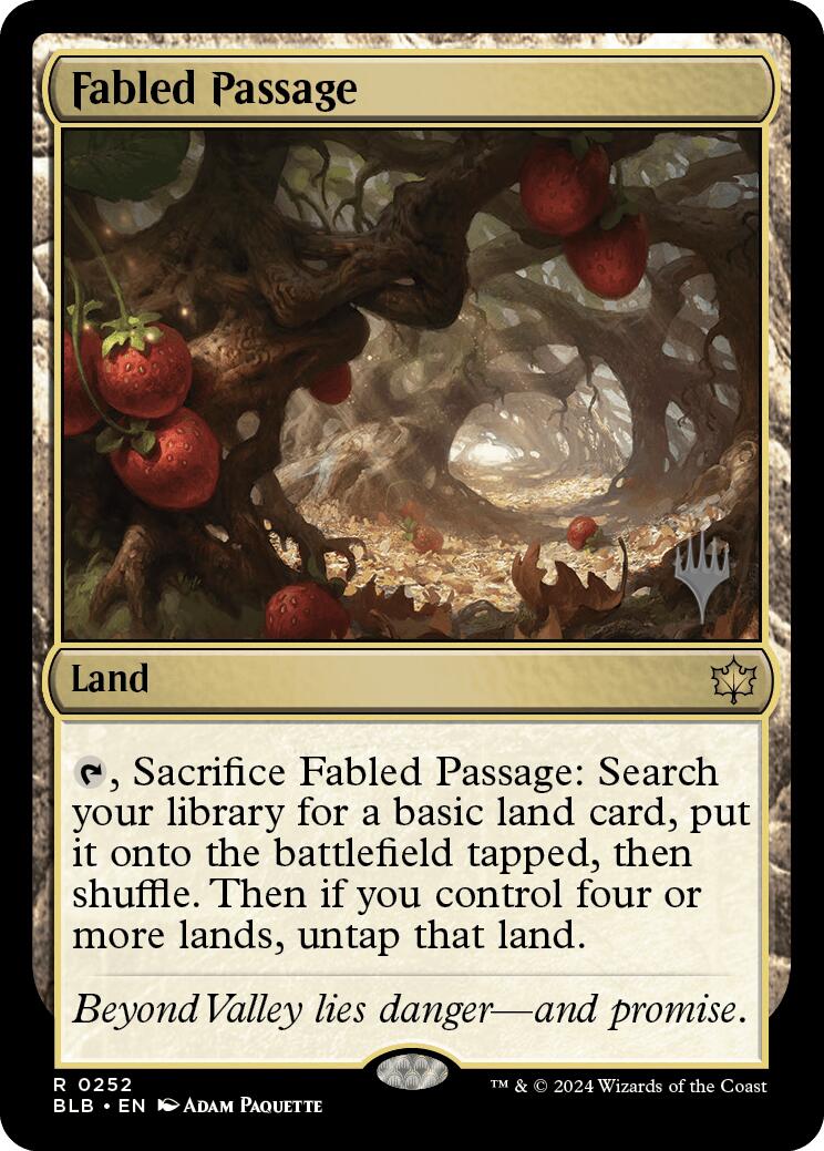 Fabled Passage (Promo Pack) [Bloomburrow Promos] | Magic Magpie