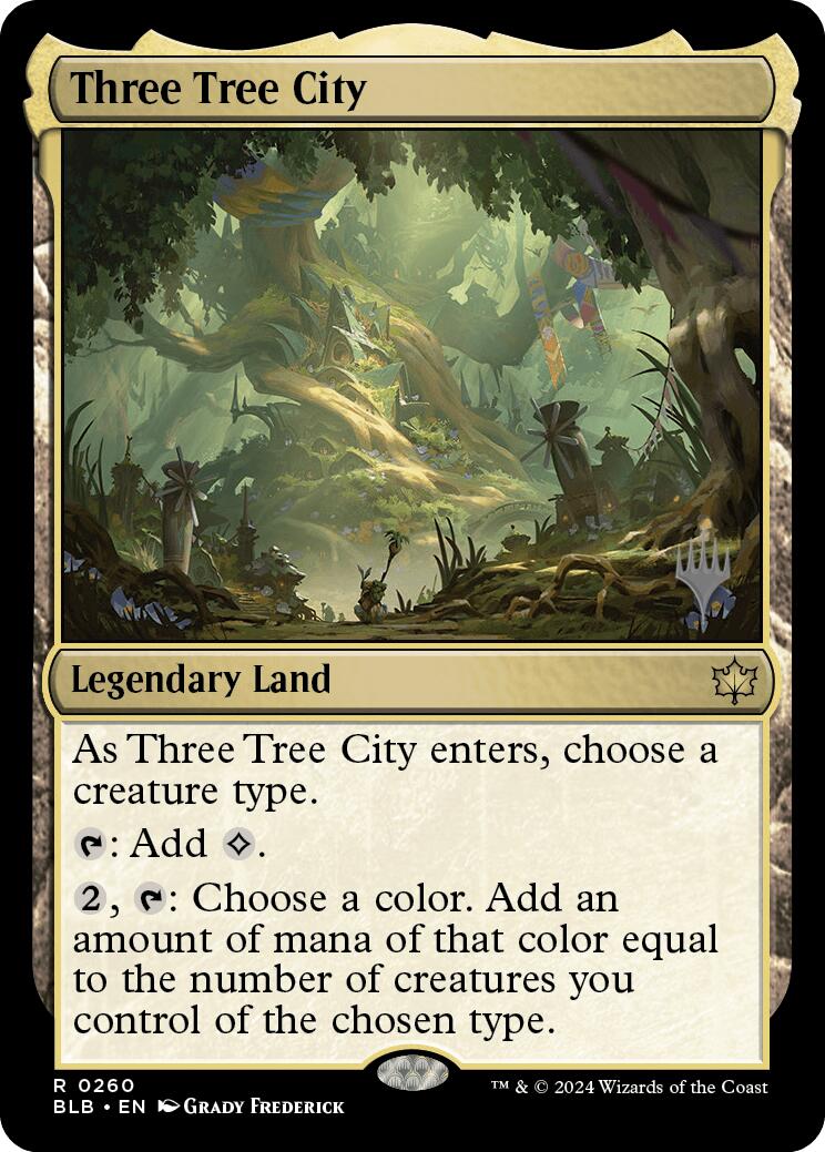 Three Tree City (Promo Pack) [Bloomburrow Promos] | Magic Magpie