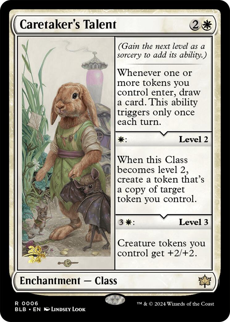 Caretaker's Talent [Bloomburrow Prerelease Promos] | Magic Magpie