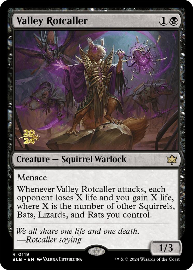 Valley Rotcaller [Bloomburrow Prerelease Promos] | Magic Magpie