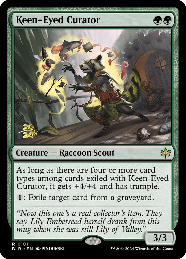 Keen-Eyed Curator [Bloomburrow Prerelease Promos] | Magic Magpie