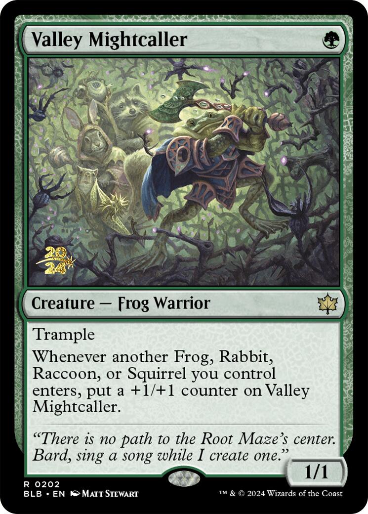 Valley Mightcaller [Bloomburrow Prerelease Promos] | Magic Magpie