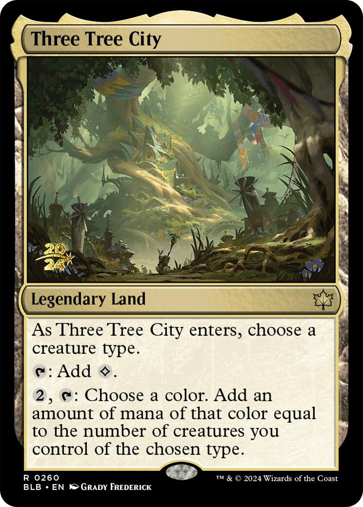 Three Tree City [Bloomburrow Prerelease Promos] | Magic Magpie