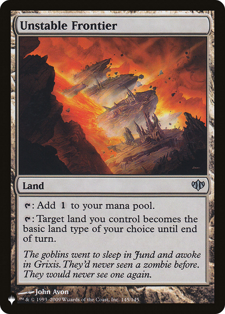 Unstable Frontier [The List] | Magic Magpie