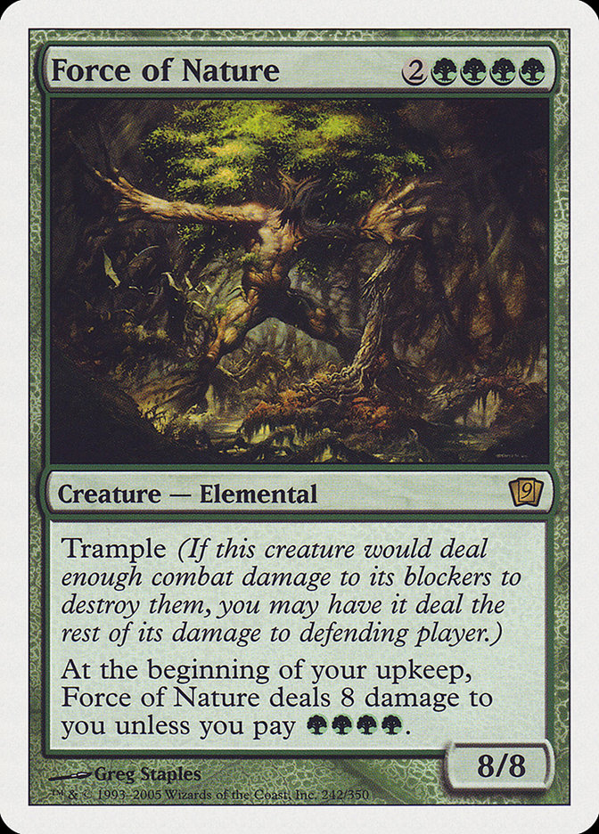 Force of Nature (9th Edition) [Oversize Cards] | Magic Magpie