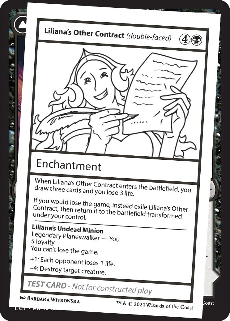 Liliana's Other Contract (double-faced) [Mystery Booster 2 Playtest Cards] | Magic Magpie