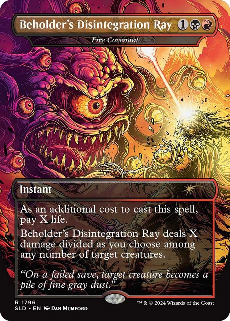 Beholder's Disintegration Ray - Fire Covenant [Secret Lair Drop Series] | Magic Magpie