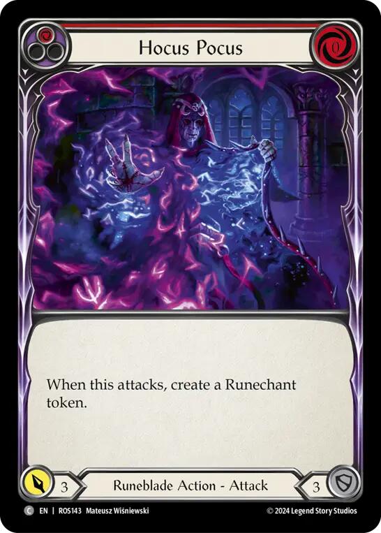 Hocus Pocus (Red) [ROS143] (Rosetta)  Rainbow Foil | Magic Magpie
