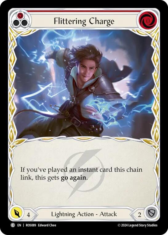 Flittering Charge (Red) [ROS089] (Rosetta)  Rainbow Foil | Magic Magpie