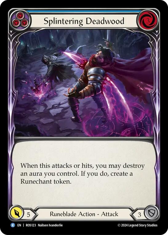 Splintering Deadwood (Blue) [ROS123] (Rosetta)  Rainbow Foil | Magic Magpie