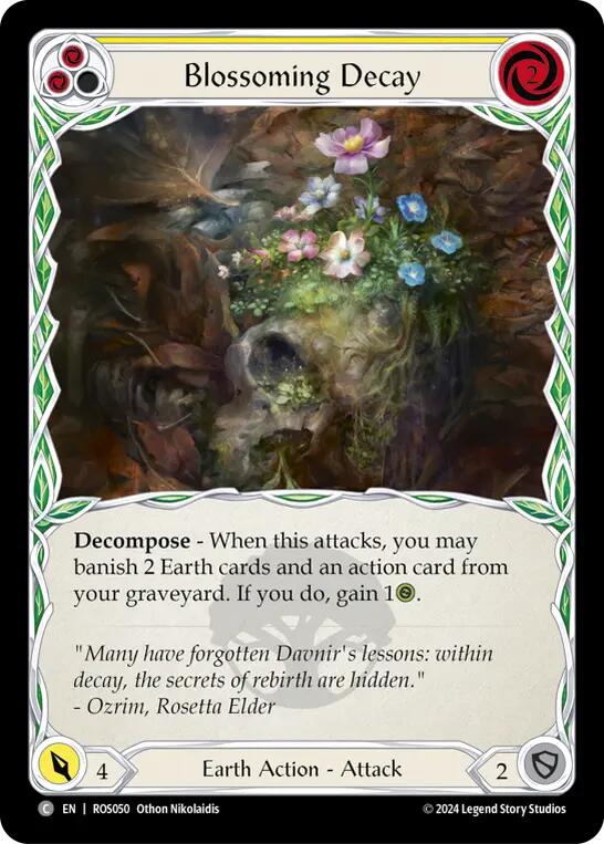 Blossoming Decay (Yellow) [ROS050] (Rosetta)  Rainbow Foil | Magic Magpie