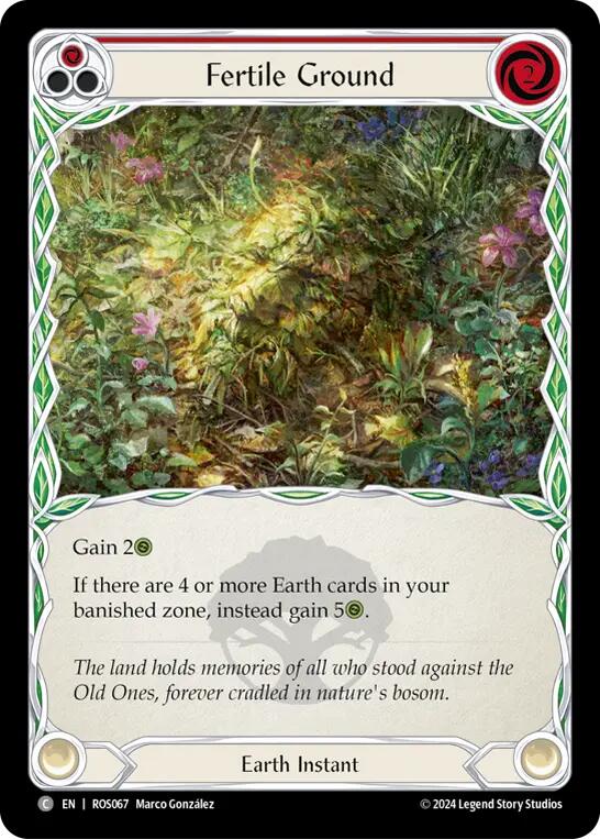 Fertile Ground (Red) [ROS067] (Rosetta) | Magic Magpie