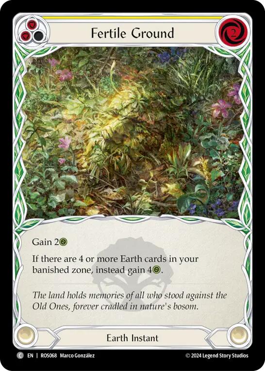 Fertile Ground (Yellow) [ROS068] (Rosetta)  Rainbow Foil | Magic Magpie