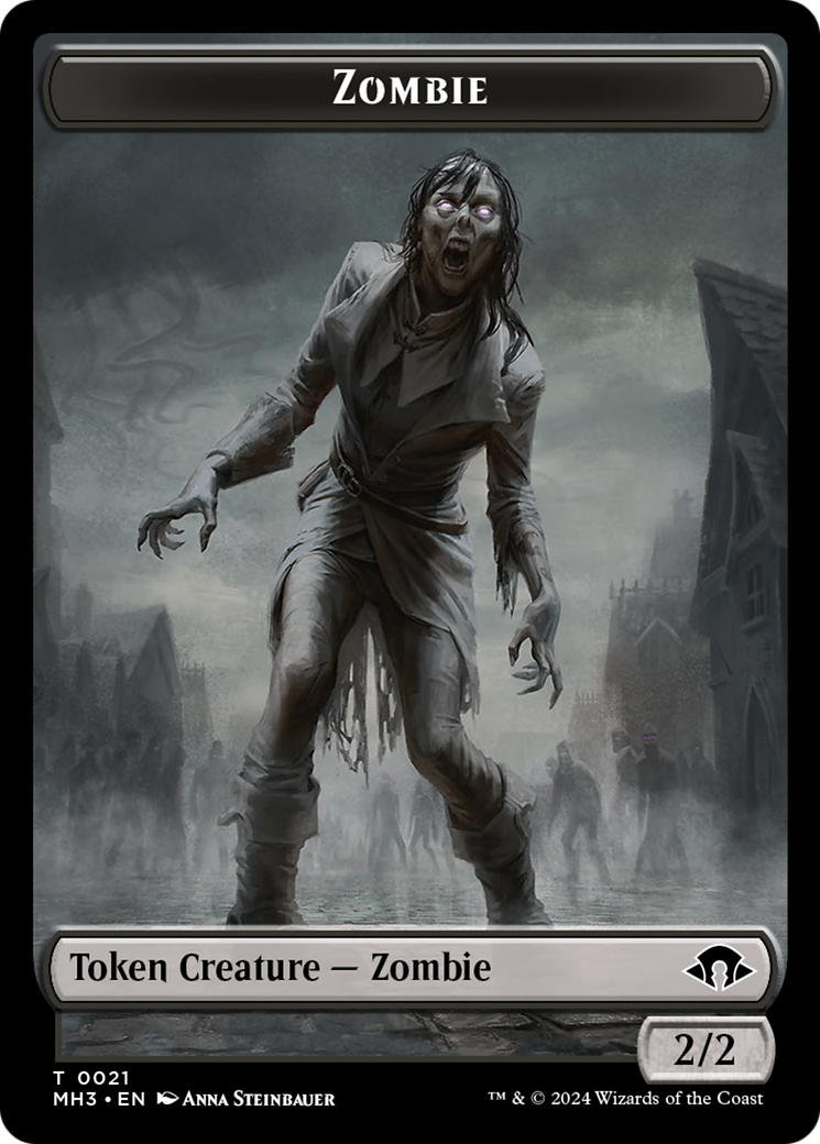 Phyrexian Germ // Zombie Double-Sided Token [Modern Horizons 3 Tokens] | Magic Magpie