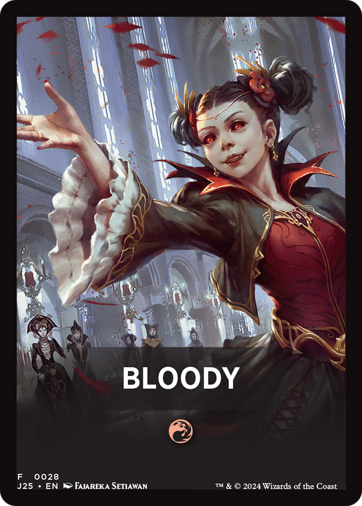 Bloody Theme Card [Foundations Jumpstart Front Cards] | Magic Magpie