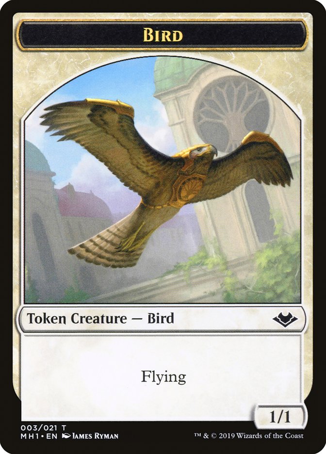 Angel (002) // Bird (003) Double-Sided Token [Modern Horizons Tokens] | Magic Magpie