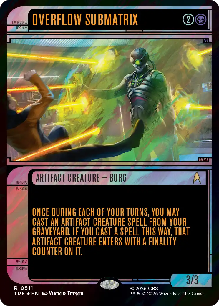 Overflow Submatrix (Showcase) (Surge Foil) [Star Trek] | Magic Magpie