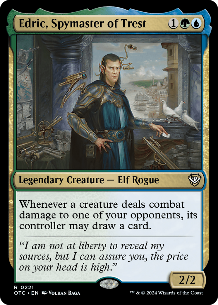 Edric, Spymaster of Trest [Outlaws of Thunder Junction Commander] | Magic Magpie