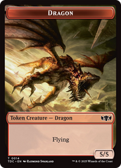 Copy // Dragon (0014) Double-Sided Token [Tarkir: Dragonstorm Commander Tokens] | Magic Magpie