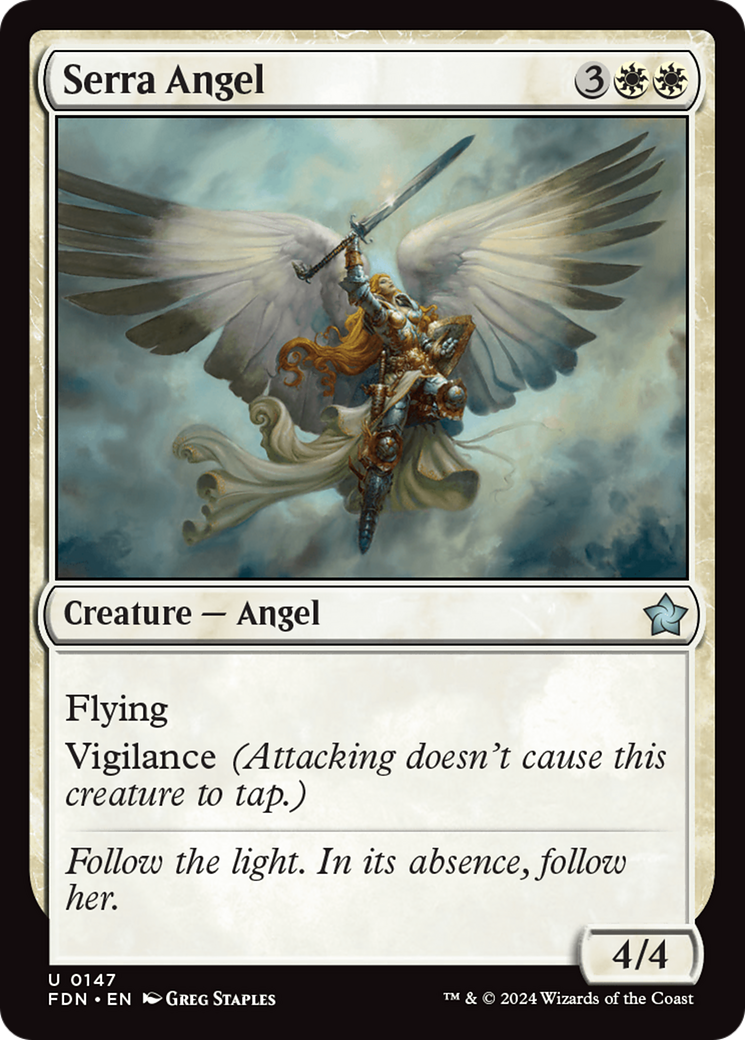 Serra Angel [Foundations] | Magic Magpie