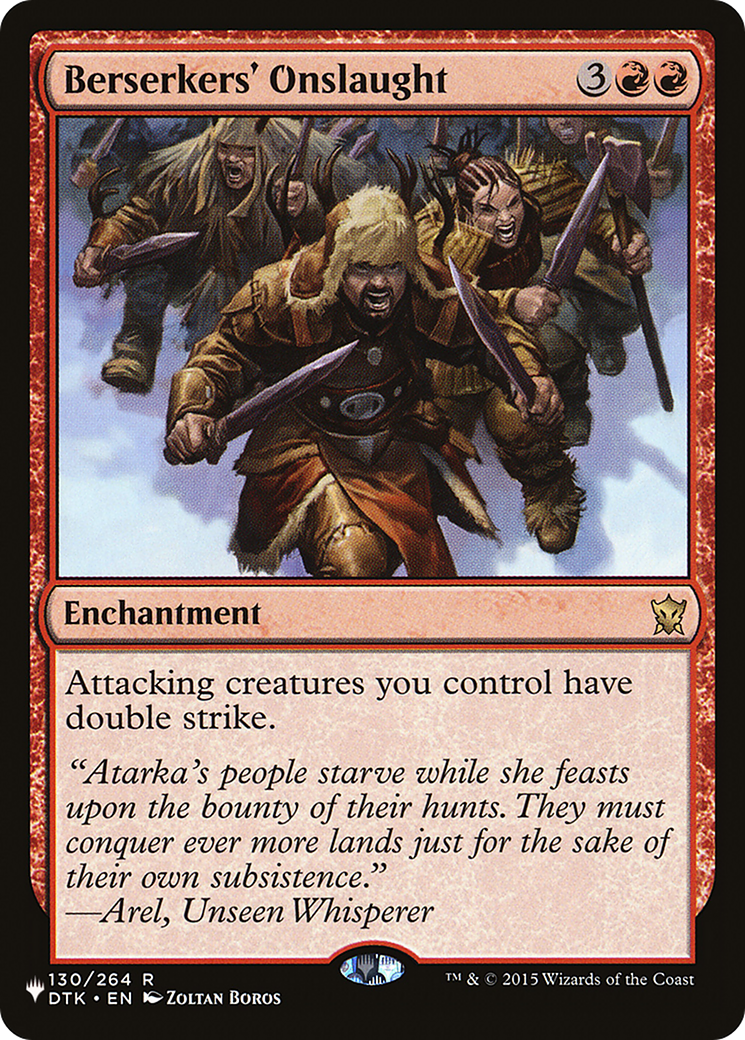 Berserkers' Onslaught [The List Reprints] | Magic Magpie