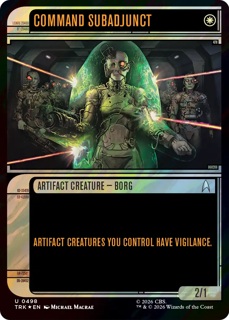 Command Subadjunct (Showcase) (Surge Foil) [Star Trek] | Magic Magpie