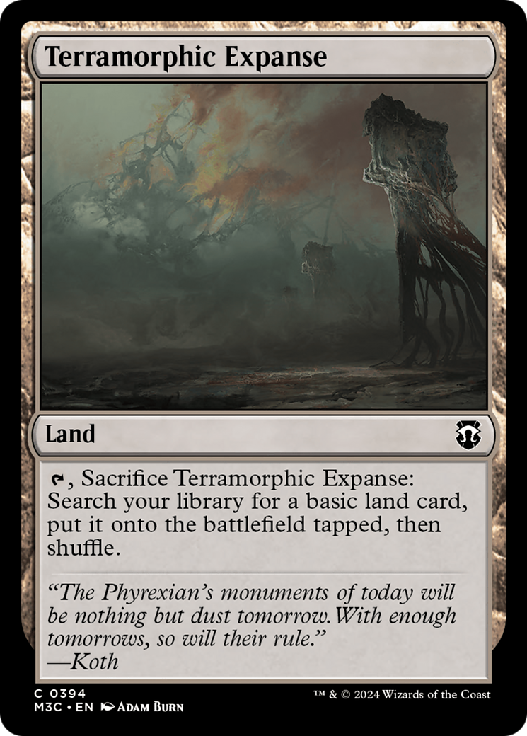 Terramorphic Expanse (Ripple Foil) [Modern Horizons 3 Commander] | Magic Magpie