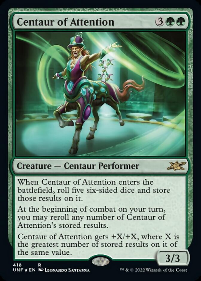 Centaur of Attention (Galaxy Foil) [Unfinity] | Magic Magpie