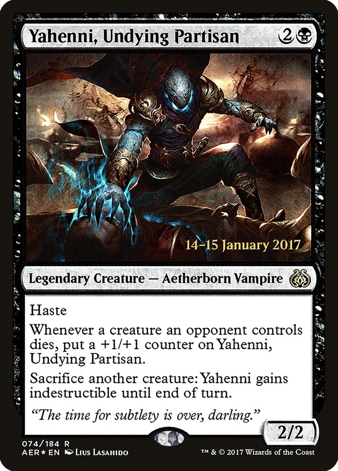 Yahenni, Undying Partisan [Aether Revolt Prerelease Promos] | Magic Magpie