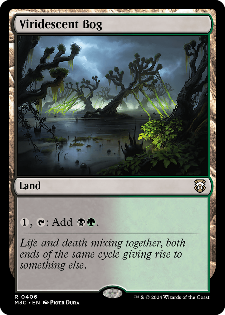 Viridescent Bog (Ripple Foil) [Modern Horizons 3 Commander] | Magic Magpie