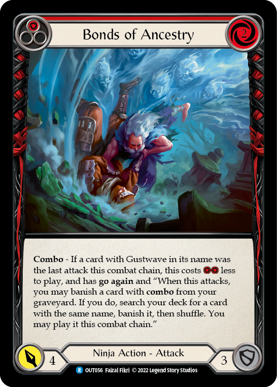 Bonds of Ancestry (Red) [OUT056] (Outsiders)  Rainbow Foil | Magic Magpie