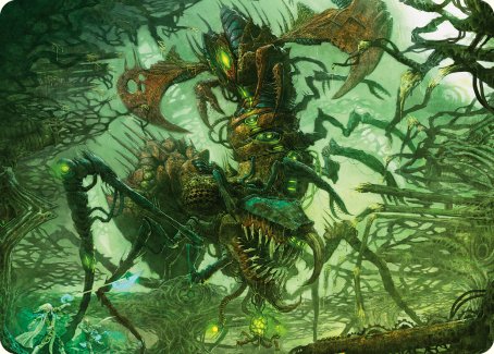 Skyscythe Engulfer Art Card [Phyrexia: All Will Be One Art Series] | Magic Magpie