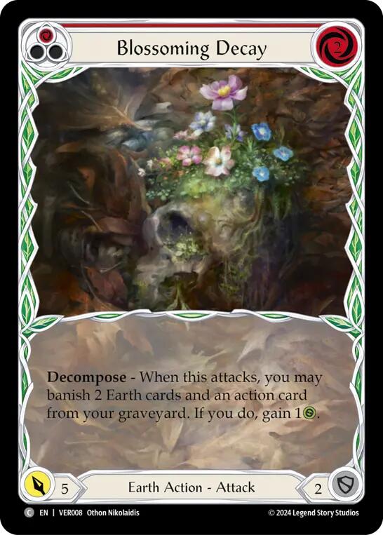 Blossoming Decay (Red) [VER008] (Rosetta Verdance Blitz Deck) | Magic Magpie