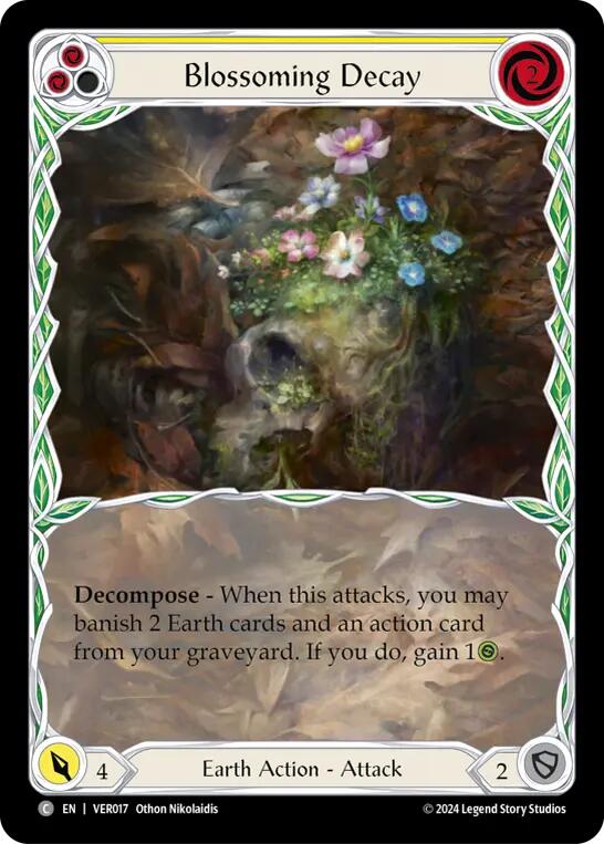 Blossoming Decay (Yellow) [VER017] (Rosetta Verdance Blitz Deck) | Magic Magpie