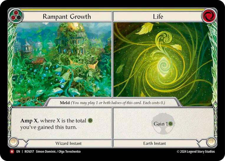 Rampant Growth // Life [ROS017] (Rosetta)  Rainbow Foil | Magic Magpie