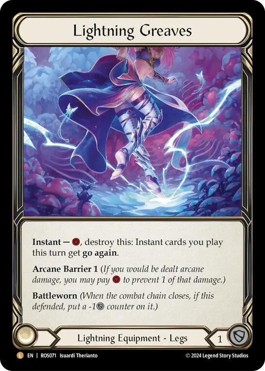 Lightning Greaves [ROS071] (Rosetta)  Cold Foil | Magic Magpie