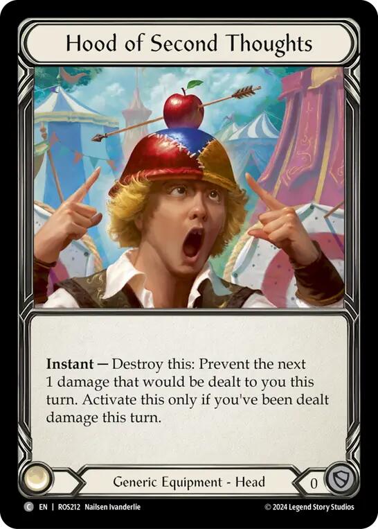 Hood of Second Thoughts [ROS212] (Rosetta)  Cold Foil | Magic Magpie
