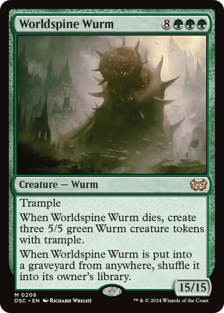 Worldspine Wurm [Duskmourn: House of Horror Commander] | Magic Magpie