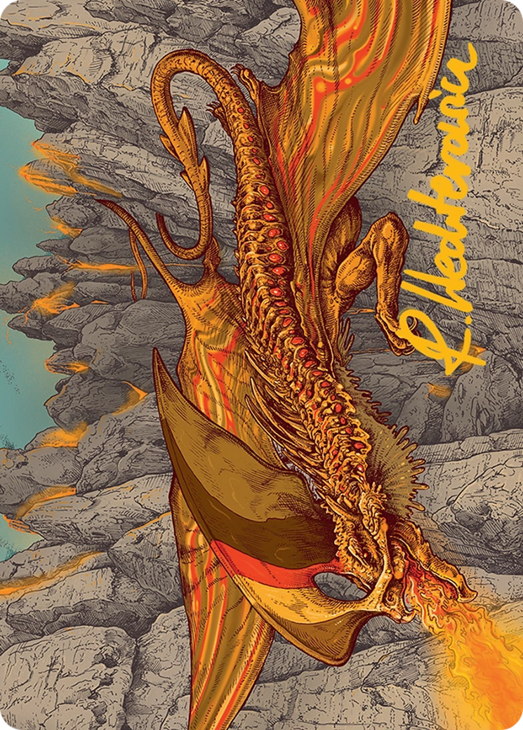 Magmatic Hellkite Art Card (34/54) [Tarkir: Dragonstorm Art Series] | Magic Magpie