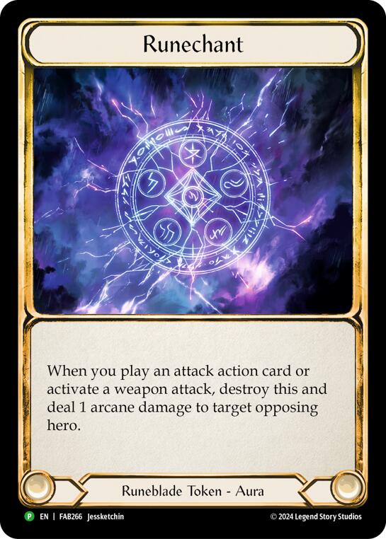 Runechant (Lightning) [FAB266] (Promo)  Rainbow Foil | Magic Magpie