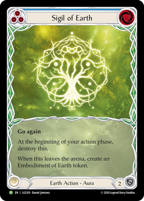 Sigil of Earth (Extended Art) [LGS310] (Promo)  Rainbow Foil | Magic Magpie