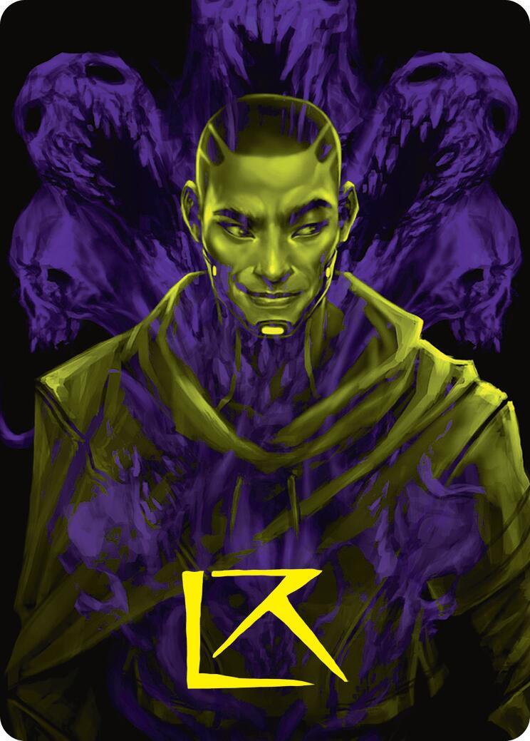 Kaito, Bane of Nightmares Art Card (Gold-Stamped Signature) [Duskmourn: House of Horror Art Series] | Magic Magpie