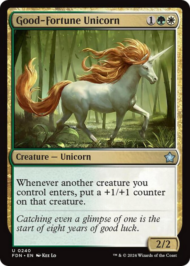 Good-Fortune Unicorn [Foundations] | Magic Magpie