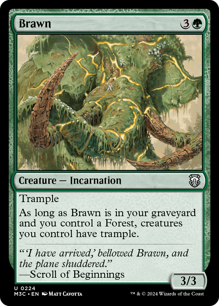 Brawn (Ripple Foil) [Modern Horizons 3 Commander] | Magic Magpie