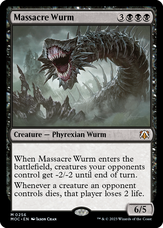 Massacre Wurm [March of the Machine Commander] | Magic Magpie