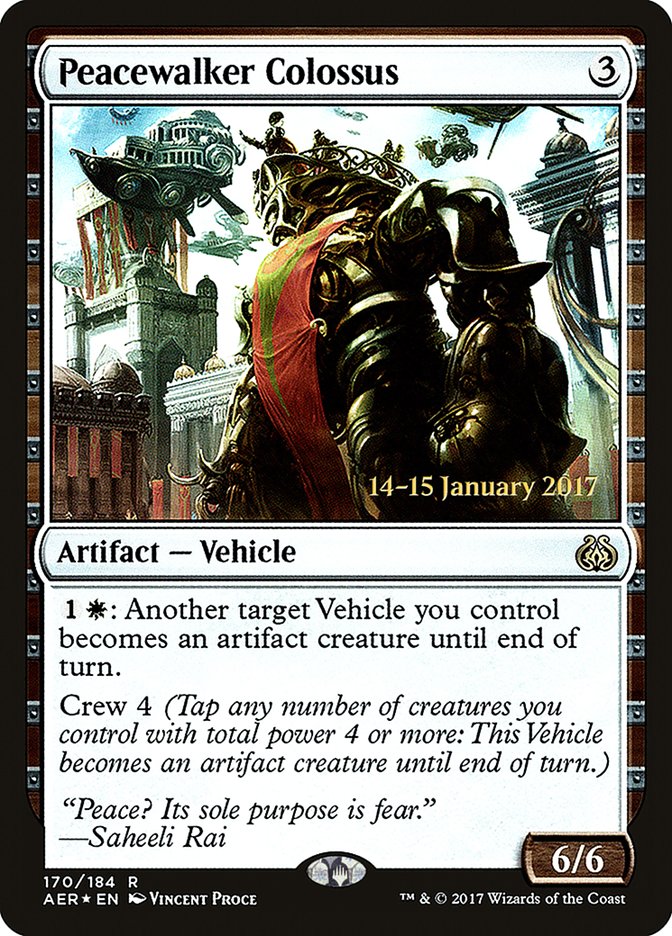 Peacewalker Colossus [Aether Revolt Prerelease Promos] | Magic Magpie